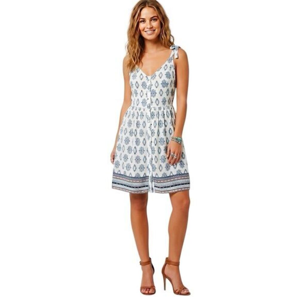 American Rag Womens Dress Sz XS Geometric Summer Sleeveless Boho Bohemian Beach